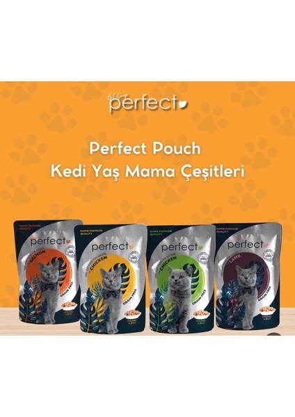 Premium Tahılsız Yavru Kedi Pouch Yaş Mama 85 gr (%100 Et)