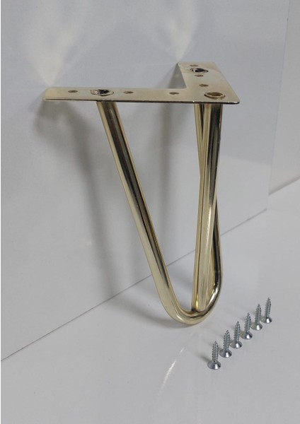 Mil Model 18 cm Gold Metal Mobilya Ayağı