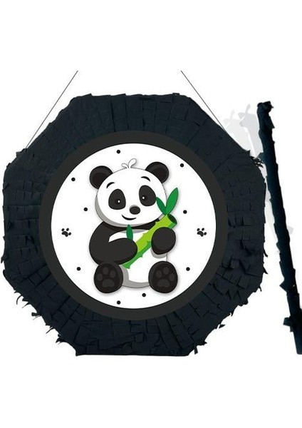 Panda Pinyata 42 cm + Sopası Doğum günü Eğlencesi-Parti Oyunu