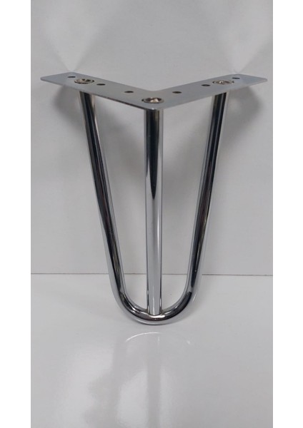 Mil Model 20 cm Krom Metal Mobilya Ayağı