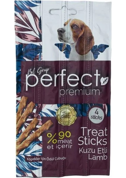 Premium Kuzu Etli Köpek Ödül Maması - Çubuğu (4 Çubuk)
