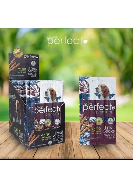 Premium Kuzu Etli Köpek Ödül Maması - Çubuğu (4 Çubuk)