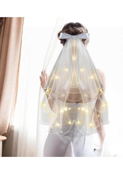 Bride To Be Duvak Incili Ledli Tokalı Duvak modelleri