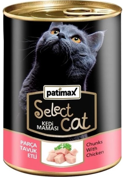 Tavuk Etli Kedi Maması Konservesi 400 Gr. (Parça Etli, Italyan Menşeili)