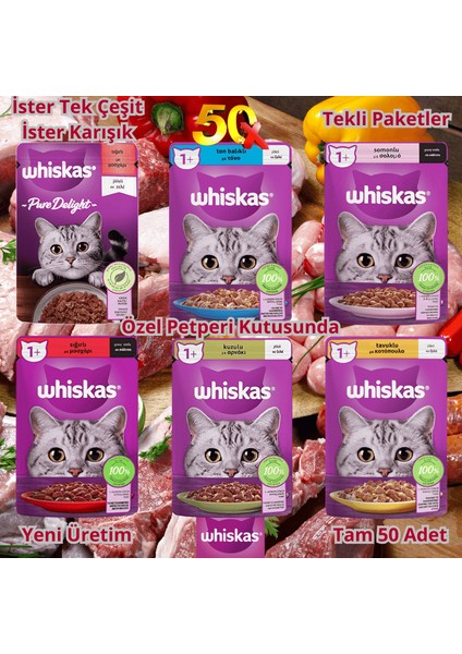 1+ Yetişkin Kedi Maması 85 Gr. Pouch - 50 Adet
