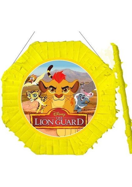 Aslan Kral Pinyata 42 cm + Sopası Doğum Günü Eğlencesi Pinyata patlatma zamanı