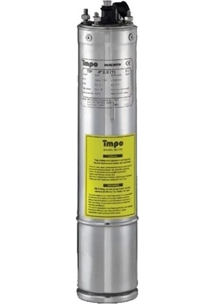 Impo (St) 4" Tek Dalgıç Motor (2 Hp / 1.50 Kw) Döküm Başlıklı Trifaze 380V