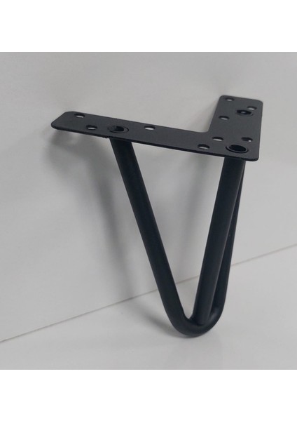 Mil Model 18 cm Siyah Metal Mobilya Ayağı