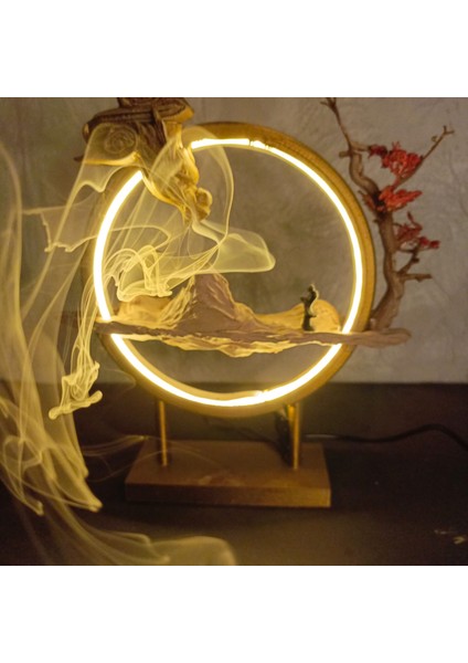 Ejderhanın Nefesi Meditatif Tütsülük Sanatı 🐉✨ LED Işıklı Tütsülük Geri Akış Tütsülü Gece Lambası