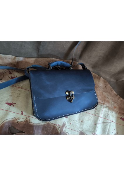 El Yapımı Deri Unısex Evrak /omuz Çantası modelleri