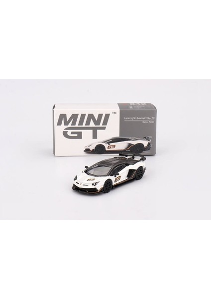 1/64 842 Lamborghini Aventador Svj 63 Bianco Asopo