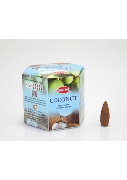 Coconut Aromalı Geri Akış Tütsü