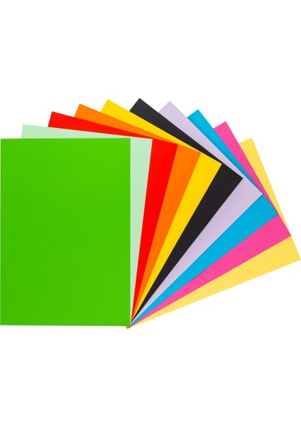 Fon Kartonu 35X50CM 120 Gram Karışık 10 Renk x 10 Paket
