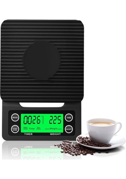 Profesyonel Dijital Zaman Ayarlı Kahve Mutfak Terazisi Tartı modelleri