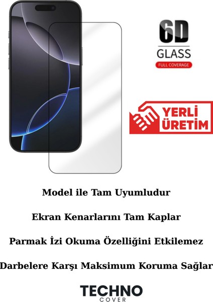Iphone 16 Pro Max Ekran Koruyucu 6d Tam Kaplayan Kırılmaz Cam