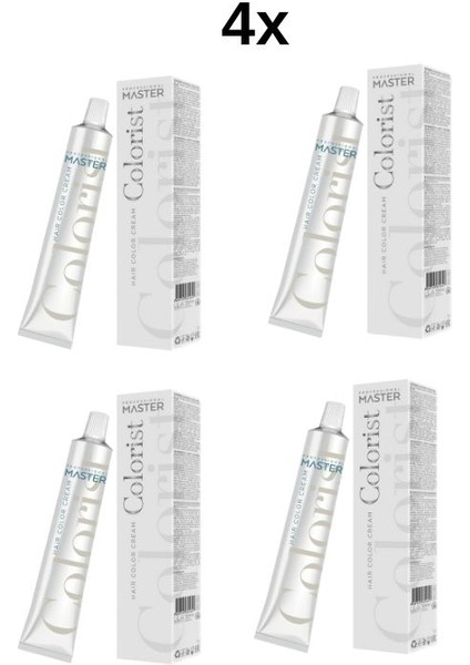 4 Adet Master Colorist Profesyonel Tüp Boya 60 ml 6,7 Çikolata Kahve