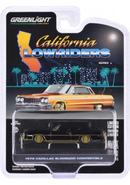 1/64 California Lowriders Series 6- 1976 Cadillac Eldorado Convertible