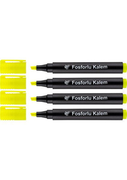 Lotte Fosforlu Kalem 4'lü Sarı x 12 Set