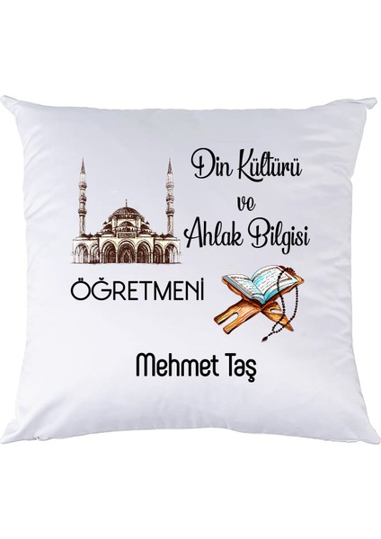 Din Kültürü Öğretmenine Öğretmenler Günü Hediyesi Isimli Yastık