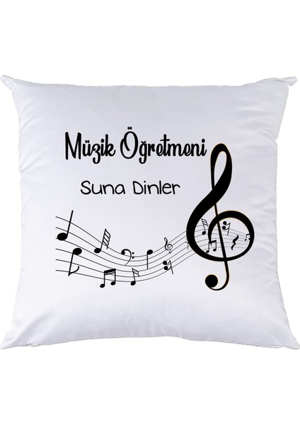 Müzik Öğretmenine Öğretmenler Günü Isimli Yastık