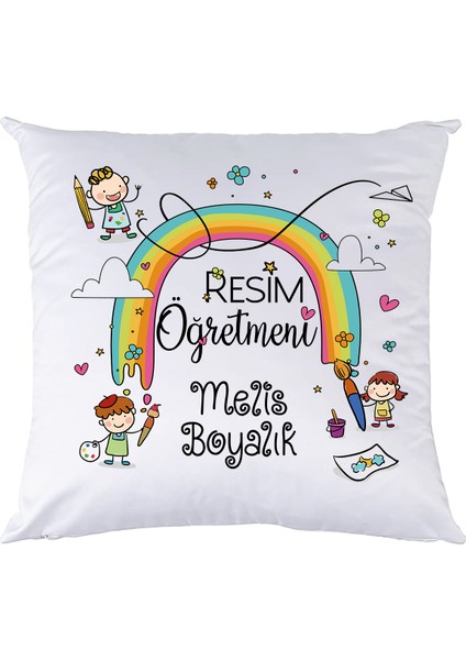 Resim Öğretmenine Öğretmenler Günü Isimli Yastık
