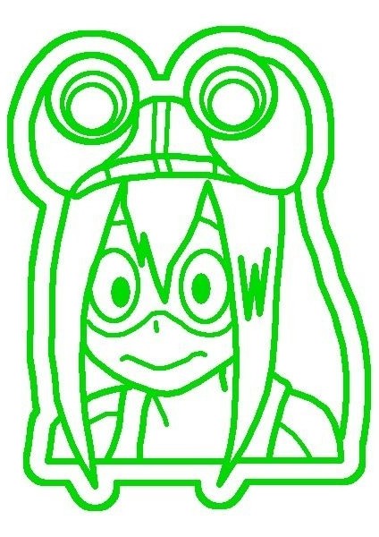 Tsuyu Asui - Froppy Kurabiye Kalıbı / Kesici P (Plastik Aparattır!!!)
