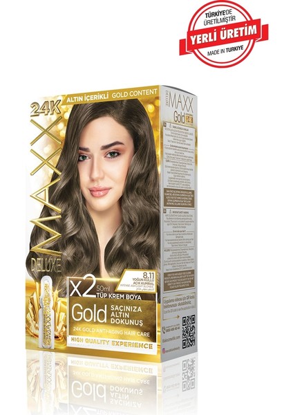 Gold Series Saç Boya Seti 2 Tüp Boya - 2 Oksidan