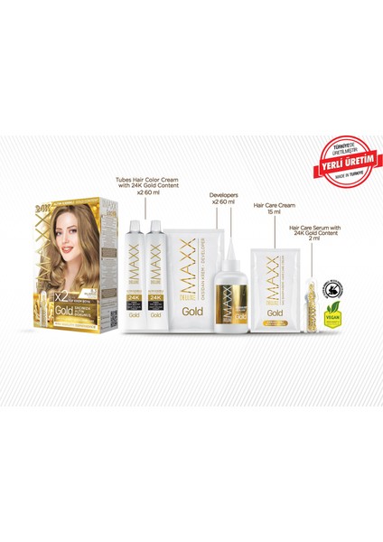 Gold Series Saç Boya Seti 2 Tüp Boya - 2 Oksidan fiyatları
