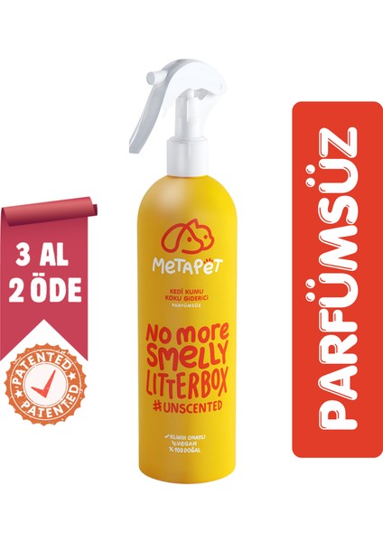 Parfümsüz Özel Kedi Kumu Koku Giderici, Doğal Ve Kokusuz/naturel Kedi Tuvaleti Için Sprey, 400 ml