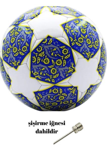 Uefa Şampiyonlar Ligi 430 Gram Maç ve Antreman Lazer Kesim Futbol Topu