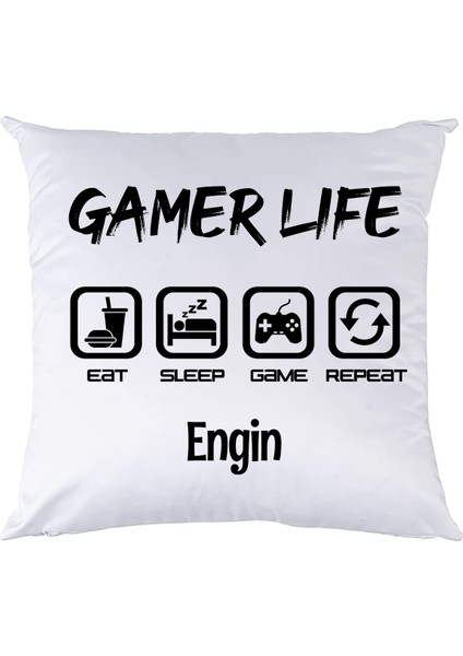 Gamer Life Kişiye Özel Yastık