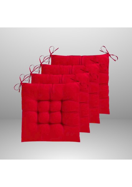 Sandalye Minderi 45 x 45 cm Kırmızı Renk