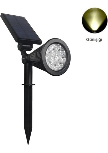 18WATT Solar Çim / Bahçe Aydınlatma Armatürü