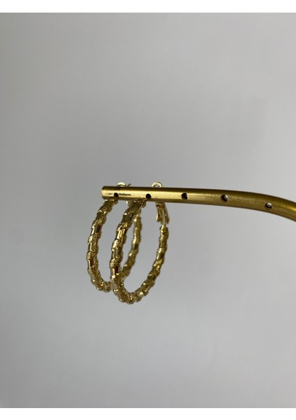 Xuping Burgu Simli Halka Gold Küpe