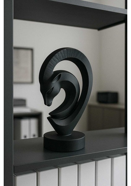 Siyah Modern Minimal Hayvan Figürlü Dekor