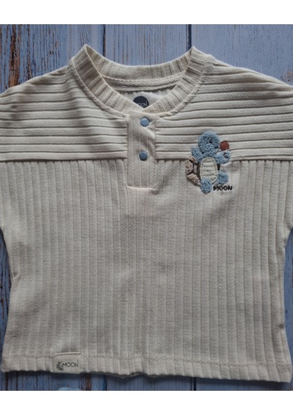 Erkek Bebek Kaplumbağa Nakışlı Tişört ve Mavi Şort Takım fiyatları