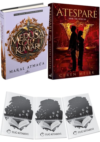 Ateşpare 3 Kırık Yok Oluşlar Ciltli ve Medusanın Ölü Kumları 3 Ciltli Maral Atmaca 2li Set + Hediyeli