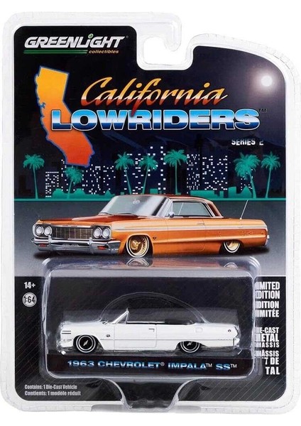 1/64 California Lowriders Series 2- 1963 Chevy Impala Ss Convertible