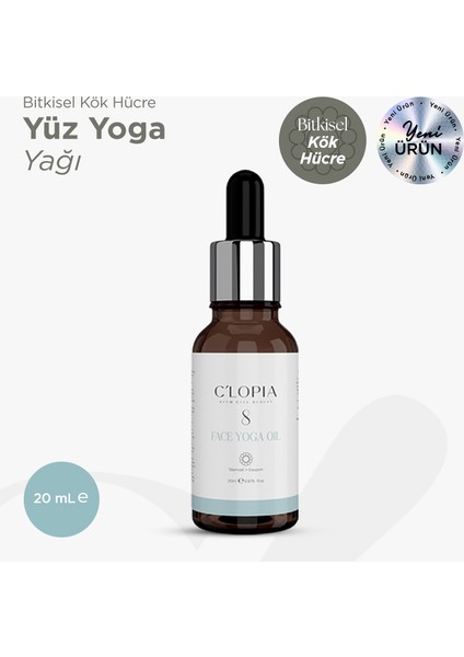 Anti-Aging Bitkisel Kök Hücre Yüz Yoga Yağı, Zencefil, Ylang Ylang, Kuşburnu, Çuha Çiçeği