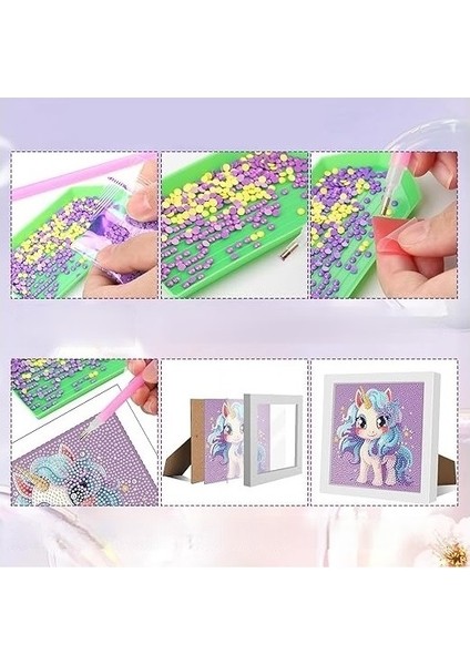 Çocuk Gelişim Eğlenceli Elmas Boyama Seti Unicorn Çerçeveli Elmas Boyama Resmi fiyatları