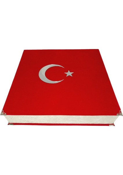 Mühürlü Orta Boy Plaketli Kadife Kuran-I Kerim-Albayrak Hediyeli fiyatları