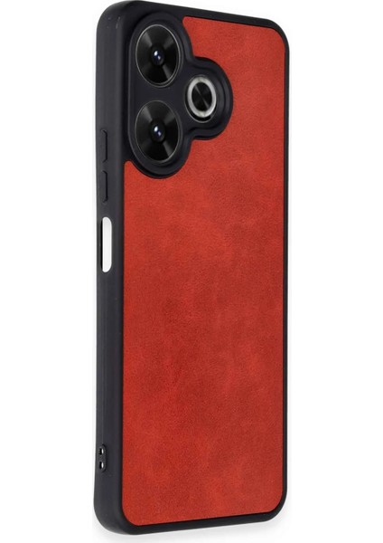 Xiaomi Redmi 13 Uyumlu Kılıf Kamera Korumalı Deri Yumuşak Renkli Kapak
