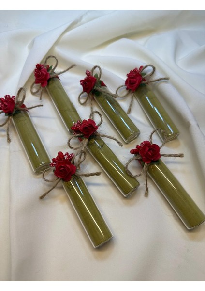 Kına Hatırası Cam Tüp Şişe – 10 Adet Kına Hediyeliği | Şık & Anlamlı Sunum indirimleri