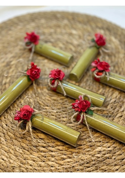 Kına Hatırası Cam Tüp Şişe – 10 Adet Kına Hediyeliği | Şık & Anlamlı Sunum