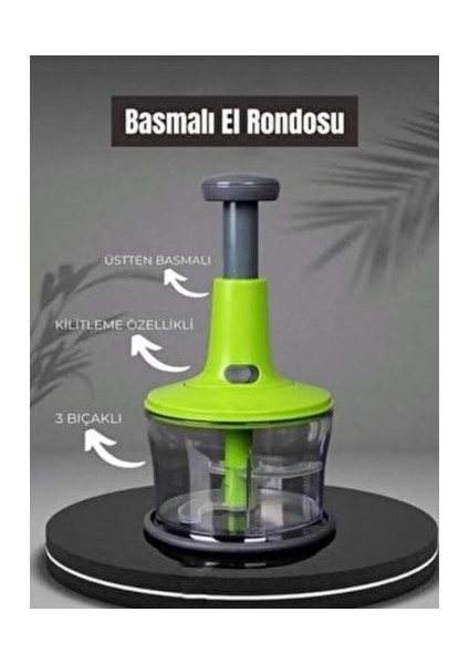 Üstten Basmalı Pratik El Rondosu