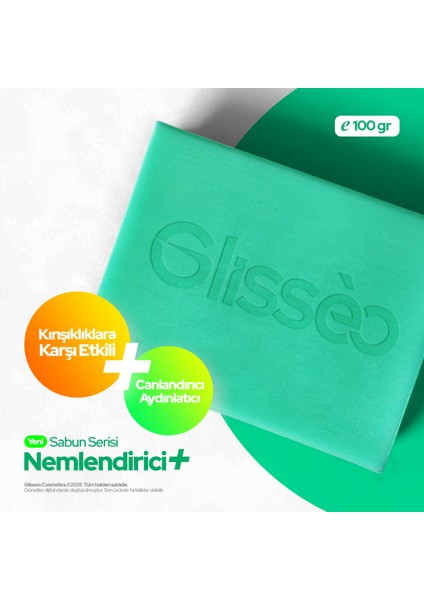 Nemlendirici+ Bakuchiol ve Vitamin C Katkılı Yüz Bakım Sabunu - Elastikiyet ve Canlandırıcı Etki - 100GR