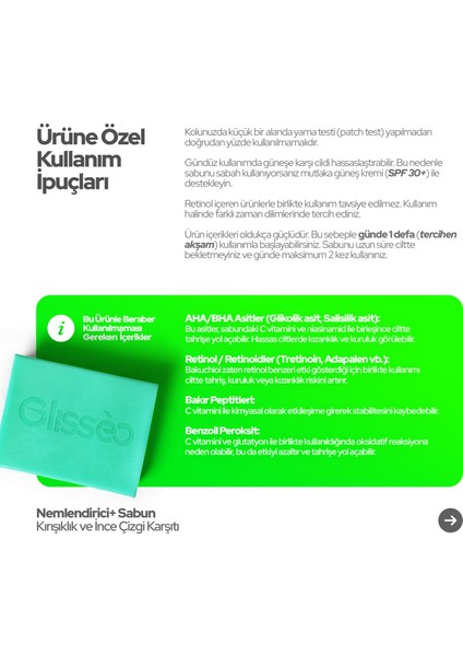 Nemlendirici+ Bakuchiol ve Vitamin C Katkılı Yüz Bakım Sabunu - Elastikiyet ve Canlandırıcı Etki - 100GR