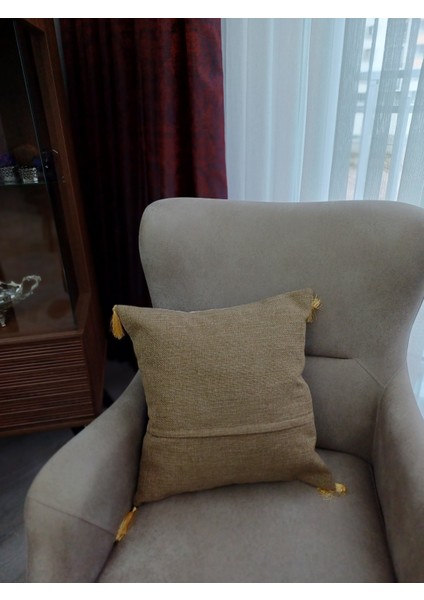 Özel Dokuma Kedi Motifli Goblen Kumaş Mavi/kahve Kırlent Yastık Kılıfı(Baskı Veya Boya Değildir) modelleri