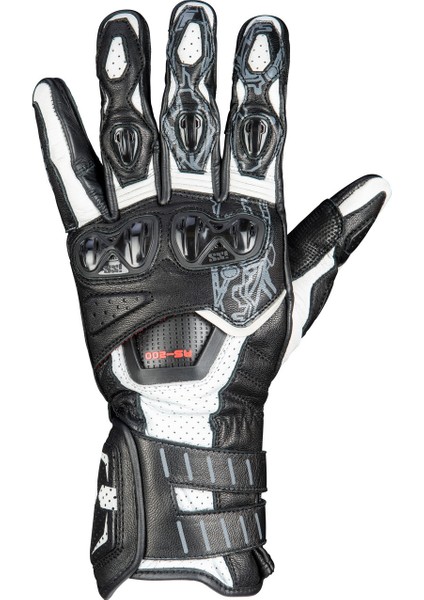 RS-200 3.0 Sport Glove - White Black Motosiklet Eldiven