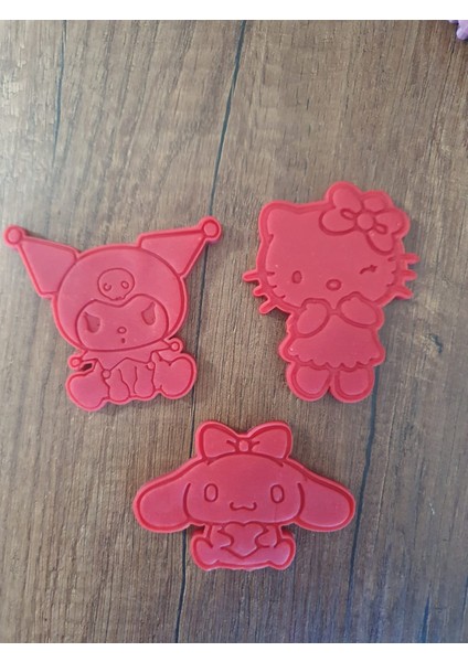 Kuromi, Hellokitty ve Cinnamoroll Kurabiye Kalıbı Seti